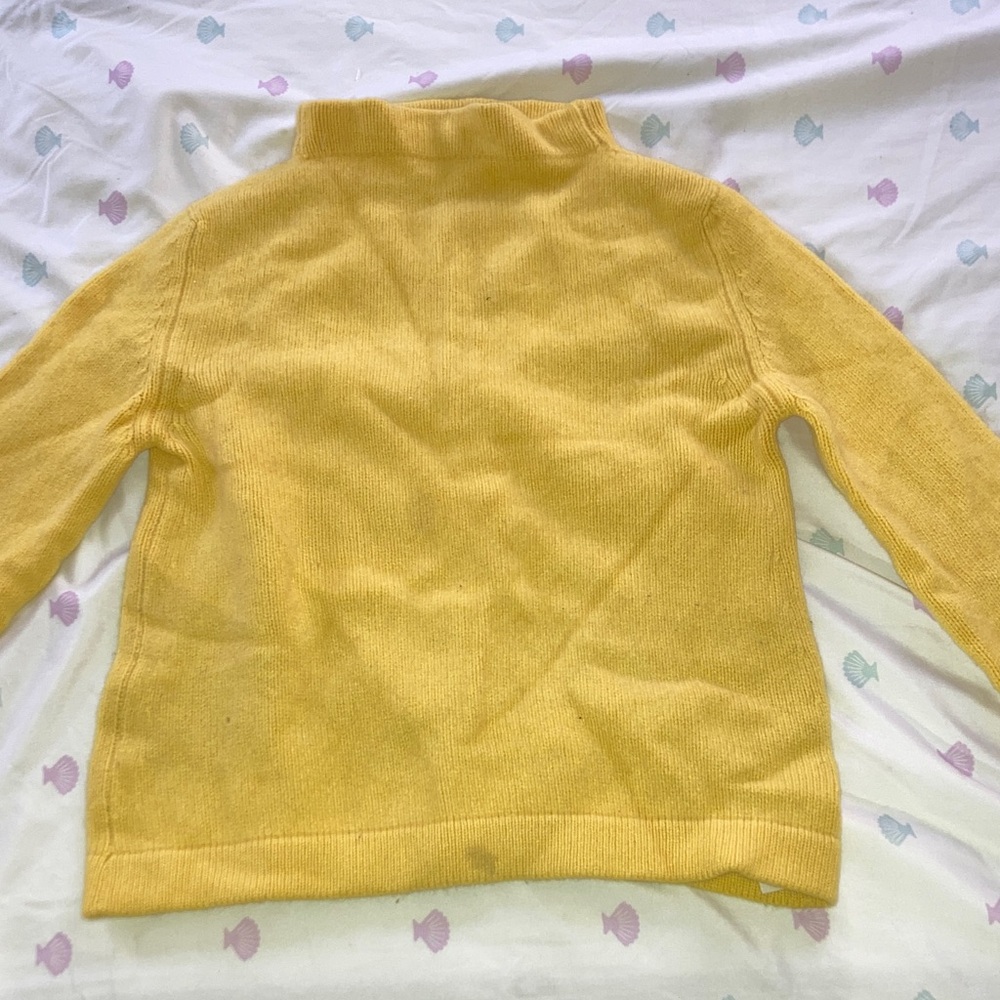 100% cashmere Golden Yellow Women's Turtleneck Sweater